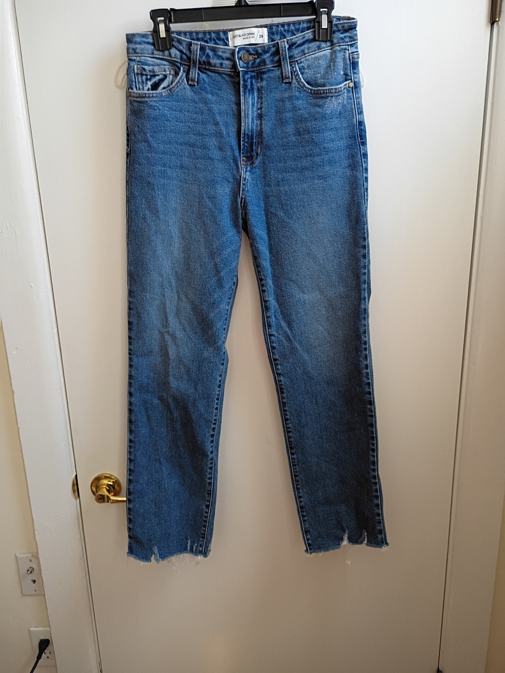 Just Black Denim Blue Straight-Leg Jeans